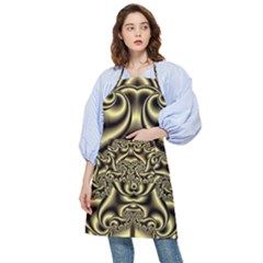 Background Fractal Sample Fantasy Texture Design Pocket Apron by Ravend