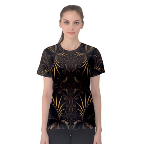 Fractal Symmetry Symmetrical Art Artwork Women s Sport Mesh Tee by Ravend