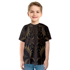 Fractal Symmetry Symmetrical Art Artwork Kids  Sport Mesh Tee