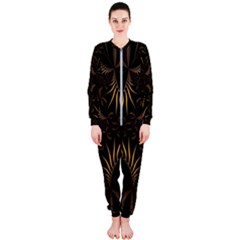 Fractal Symmetry Symmetrical Art Artwork Onepiece Jumpsuit (ladies) by Ravend