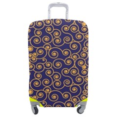 Spiral Pattern Texture Fractal Circle Geometry Luggage Cover (medium) by Ravend