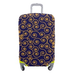 Spiral Pattern Texture Fractal Circle Geometry Luggage Cover (small) by Ravend