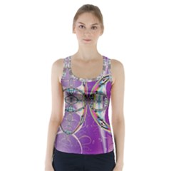 Abstract Colorful Art Pattern Design Fractal Racer Back Sports Top by Ravend