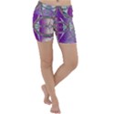 Abstract Colorful Art Pattern Design Fractal Lightweight Velour Yoga Shorts View1