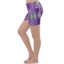 Abstract Colorful Art Pattern Design Fractal Lightweight Velour Yoga Shorts View2