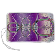 Abstract Colorful Art Pattern Design Fractal Pen Storage Case (l) by Ravend