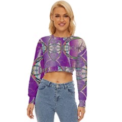 Abstract Colorful Art Pattern Design Fractal Lightweight Long Sleeve Sweatshirt by Ravend