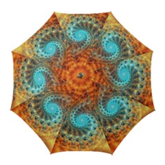 Fractal Math Abstract Mysterious Mystery Vortex Golf Umbrellas by Ravend