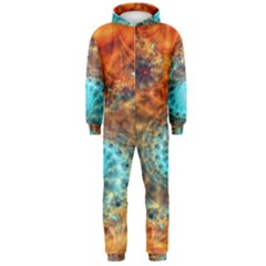 Fractal Math Abstract Mysterious Mystery Vortex Hooded Jumpsuit (men) by Ravend