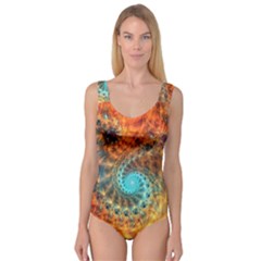 Fractal Math Abstract Mysterious Mystery Vortex Princess Tank Leotard  by Ravend