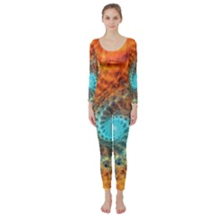 Fractal Math Abstract Mysterious Mystery Vortex Long Sleeve Catsuit by Ravend