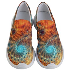 Fractal Math Abstract Mysterious Mystery Vortex Women s Lightweight Slip Ons