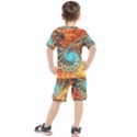 Fractal Math Abstract Mysterious Mystery Vortex Kids  Tee and Shorts Set View2