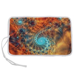 Fractal Math Abstract Mysterious Mystery Vortex Pen Storage Case (m) by Ravend