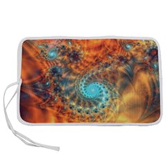 Fractal Math Abstract Mysterious Mystery Vortex Pen Storage Case (l) by Ravend