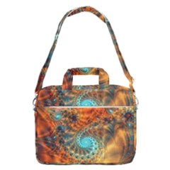 Fractal Math Abstract Mysterious Mystery Vortex Macbook Pro 16  Shoulder Laptop Bag by Ravend