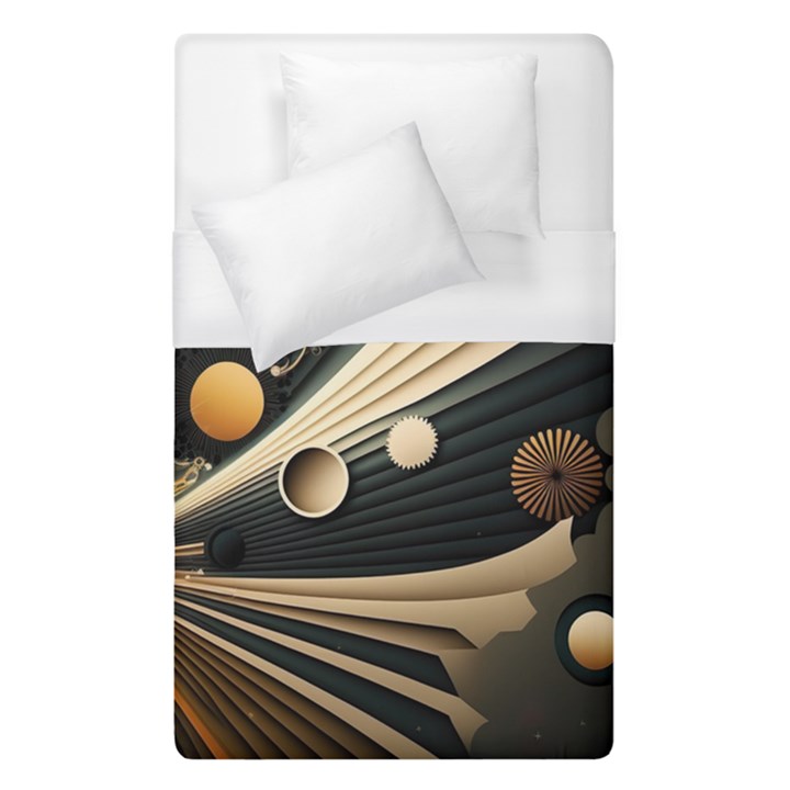 Space Futuristic Technology Digital Ai Generated Duvet Cover (Single Size)