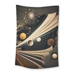 Space Futuristic Technology Digital Ai Generated Small Tapestry by Ravend