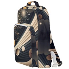 Space Futuristic Technology Digital Ai Generated Double Compartment Backpack by Ravend