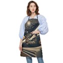 Space Futuristic Technology Digital Ai Generated Pocket Apron View1