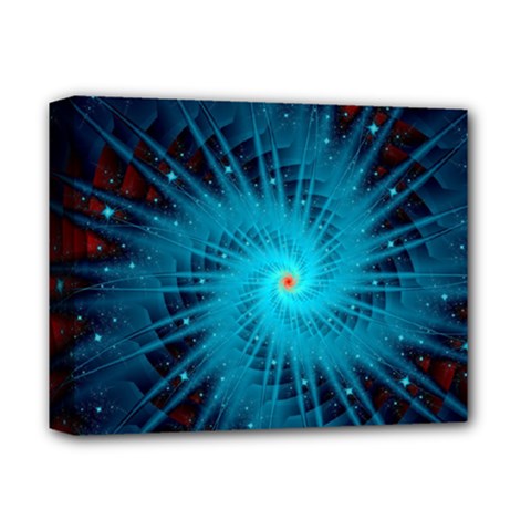 Spiral Stars Fractal Cosmos Explosion Big Bang Deluxe Canvas 14  X 11  (stretched) by Ravend