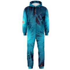 Spiral Stars Fractal Cosmos Explosion Big Bang Hooded Jumpsuit (men) by Ravend