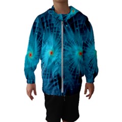 Spiral Stars Fractal Cosmos Explosion Big Bang Kids  Hooded Windbreaker by Ravend