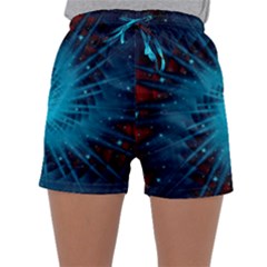 Spiral Stars Fractal Cosmos Explosion Big Bang Sleepwear Shorts by Ravend