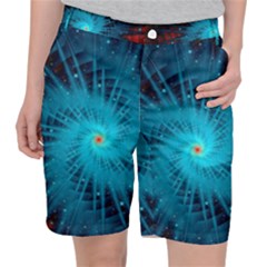 Spiral Stars Fractal Cosmos Explosion Big Bang Pocket Shorts by Ravend