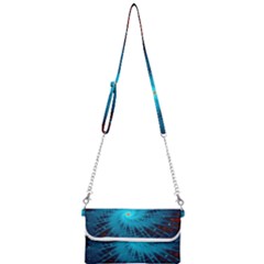 Spiral Stars Fractal Cosmos Explosion Big Bang Mini Crossbody Handbag by Ravend