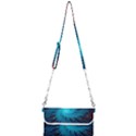 Spiral Stars Fractal Cosmos Explosion Big Bang Mini Crossbody Handbag View1