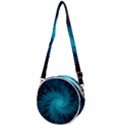 Spiral Stars Fractal Cosmos Explosion Big Bang Crossbody Circle Bag View1