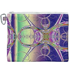 Fractal Abstract Digital Art Art Colorful Canvas Cosmetic Bag (xxxl) by Ravend