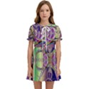 Fractal Abstract Digital Art Art Colorful Kids  Sweet Collar Dress View1