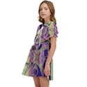 Fractal Abstract Digital Art Art Colorful Kids  Sweet Collar Dress View3