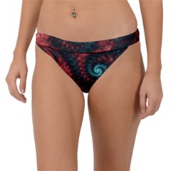 Fractal Spiral Vortex Pattern Art Digital Band Bikini Bottoms by Ravend