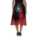 Fractal Spiral Vortex Pattern Art Digital Perfect Length Midi Skirt View2