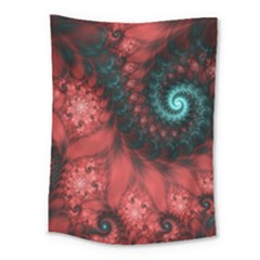 Fractal Spiral Vortex Pattern Art Digital Medium Tapestry by Ravend