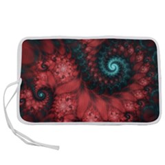 Fractal Spiral Vortex Pattern Art Digital Pen Storage Case (m) by Ravend