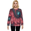 Fractal Spiral Vortex Pattern Art Digital Hidden Pocket Sweatshirt View1