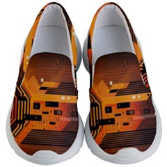 Technology Design Tech Computer Future Business Kids Lightweight Slip Ons by Ravend