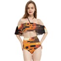 Technology Design Tech Computer Future Business Halter Flowy Bikini Set  View1