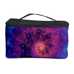 Fractal Fractals Spiral Vortex Blue Dark Art Cosmetic Storage by Ravend