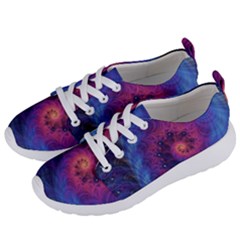 Fractal Fractals Spiral Vortex Blue Dark Art Women s Lightweight Sports Shoes by Ravend