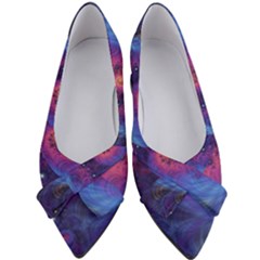 Fractal Fractals Spiral Vortex Blue Dark Art Women s Bow Heels by Ravend