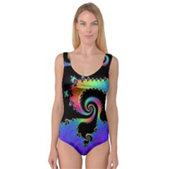 Fractal Spiral Vortex Swirl Whirlpool Math Princess Tank Leotard  by Ravend