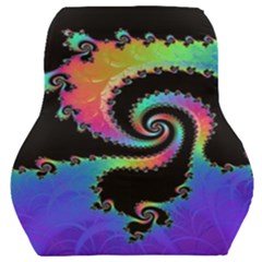 Fractal Spiral Vortex Swirl Whirlpool Math Car Seat Back Cushion  by Ravend