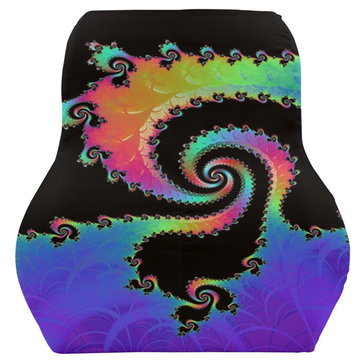 Fractal Spiral Vortex Swirl Whirlpool Math Car Seat Back Cushion 