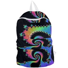 Fractal Spiral Vortex Swirl Whirlpool Math Foldable Lightweight Backpack by Ravend