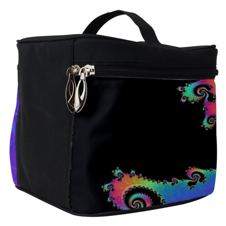 Fractal Spiral Vortex Swirl Whirlpool Math Make Up Travel Bag (Small)